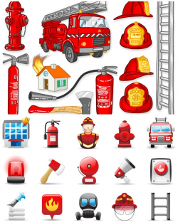 fire station, cartoon | ... fire fighting helmet fire truck siren ...