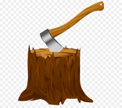 Tree stump Axe Clip art - Tree Stump with Axe Clipart PNG Image png ...
