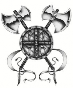 Viking Shield, Sword, and Axe | Tattoo Ideas | Pinterest | Viking ...