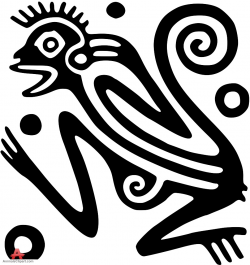 Aztec Monkey Tattoo Design | Free Clipart Design Download