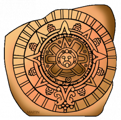 Aztecs Clip Art by Phillip Martin, Aztec Calendar