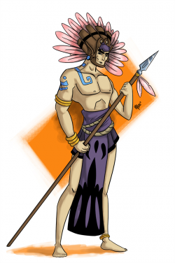 Aztec Warrior by Mabelma on DeviantArt