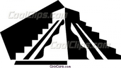 Aztec pyramid Vector Clip art
