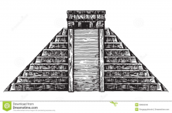 28+ Collection of Aztec Pyramid Drawing | High quality, free ...