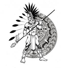 Aztec Warrior Tattoo Design | Draw | Pinterest | Aztec warrior ...