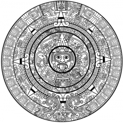 Aztec Calendar Drawing at GetDrawings.com | Free for personal use ...