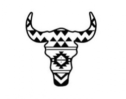 Aztec bull svg | Etsy