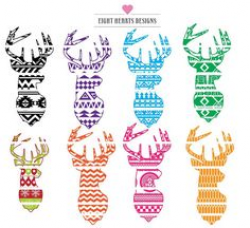 Aztec Print Reindeer Cuttable Designs … | Pinteres…