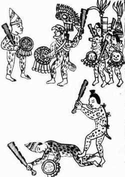 Aztec warrior drawings