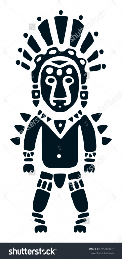 Aztec Warrior Clipart Tribal#3042416