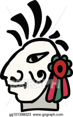 Vector Art - Head icon aztec. Clipart Drawing gg101398023 - GoGraph