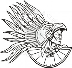 Aztec Warrior Head