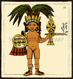 Tobacco In Aztec Ritual, Florentine Codex - Stock Image C033/4358 ...