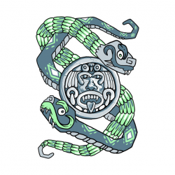 Aztec Snake - Snake - T-Shirt | TeePublic
