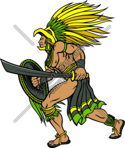 Soldiers clipart aztec - Pencil and in color soldiers clipart aztec