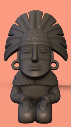 3D model aztec statue - TurboSquid 1245001