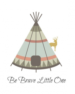 Check out Aztec Tribal TeePee with Deer. Brave Little One Nap 8 x 10 ...