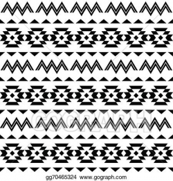 Vector Illustration - Tribal pattern, aztec background. EPS Clipart ...