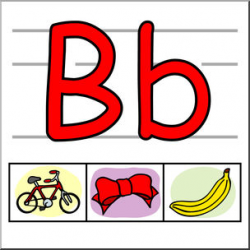 Clip Art: Alphabet Set 01: B Color I abcteach.com | abcteach