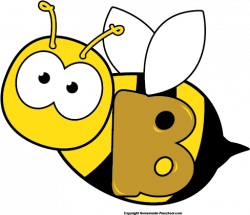 Letter B Bee Clipart