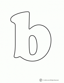 Bubble Letters Lowercase B - Letters