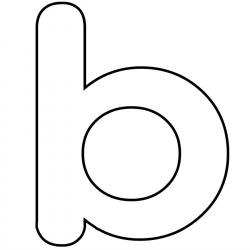 Bubble Letters Lowercase B - Letters