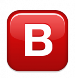 Ios Emoji Negative Squared Latin Capital Letter B