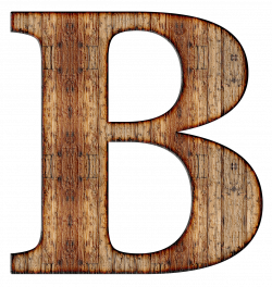 Wooden Capital Letter B transparent PNG - StickPNG