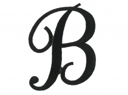 Letter B Script - Letters Font