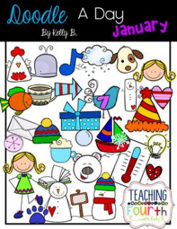 Doodle a Day January by Kelly B | Potpourri, Doodles and January