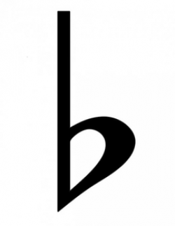 B Flat Symbol | Free Images at Clker.com - vector clip art online ...