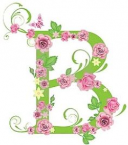 3078431-decorative-letter-b-with-roses.jpg 400×347 pixels | C ...