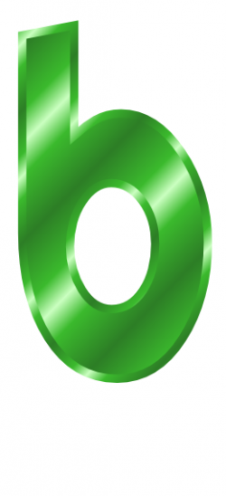 green metal letter b - /signs_symbol/alphabets_numbers/green_metal ...