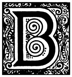 B, Ornate initial | ClipArt ETC