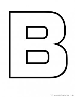 Printable Letter B Outline - Print Bubble Letter B | Preschool ...