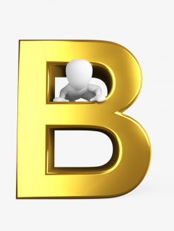 Creative Letters, Letter B, 3d Villain, Business PNG Image and ...