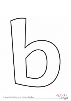 Letter Template Lower Case B Quirky