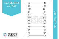 Digital Text Divider Clipart, Digital B | Design Bundles