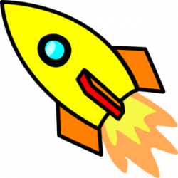 Yellow Rocket Clip Art at Clker.com - vector clip art online ...