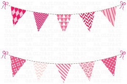 Bunting Banner Clipart ~ Illustrations ~ Creative Market