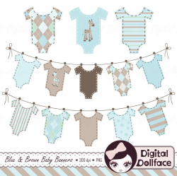 baby boy onesie graphic | Clothes on Clothesline Clipart Baby ...
