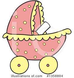 Baby Stroller Clipart #1358804 - Illustration by LaffToon