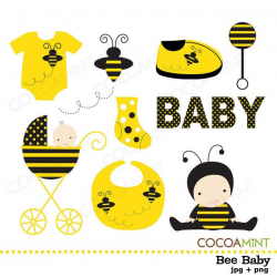 Bee Baby Clip Art by cocoamint on Etsy | Идеи для дома | Pinterest ...