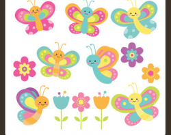 Baby Butterfly Clipart