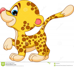 Cute Baby Cheetah Clipart