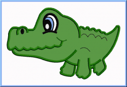 28+ Collection of Cute Baby Crocodile Drawing | High quality, free ...