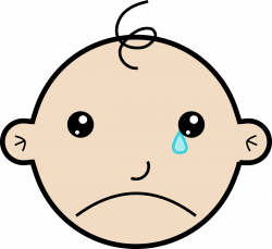 Clipart - Baby crying