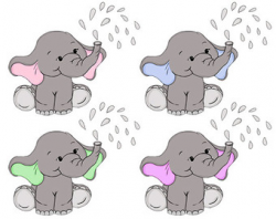 Elephant clip art | Etsy