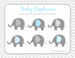 Baby Elephant clipart Elephant clip art baby shower clip