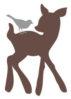 Baby Deer Silhouette at GetDrawings.com | Free for personal use Baby ...